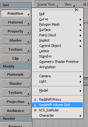 redshift volume grid softimage