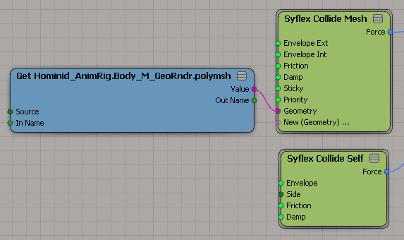 XSI ICE Syflex cloth collision nodes