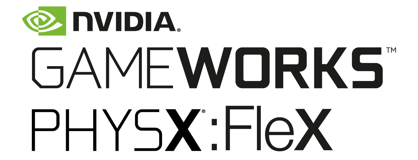 NVIDIA PhysX FleX logo