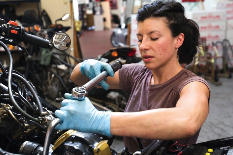 female mechanic photo