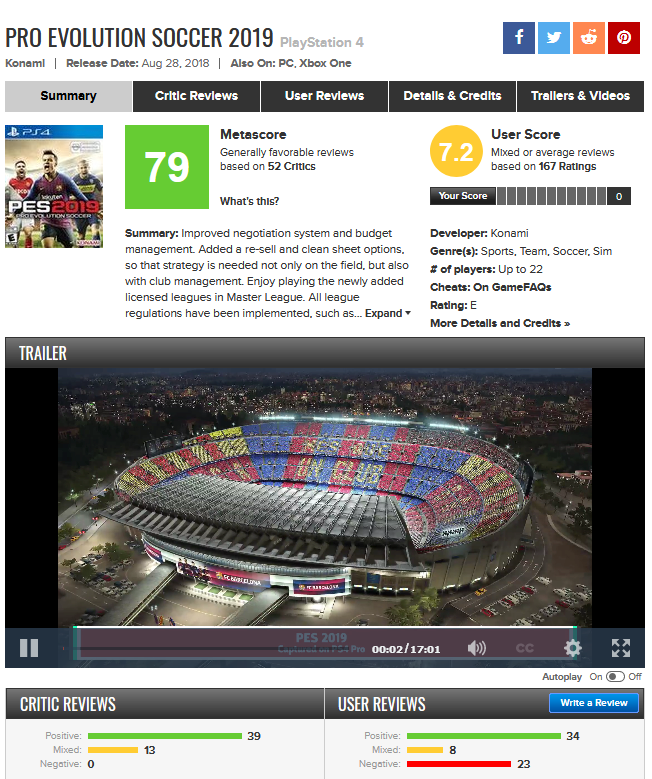 pes-metacritic-page