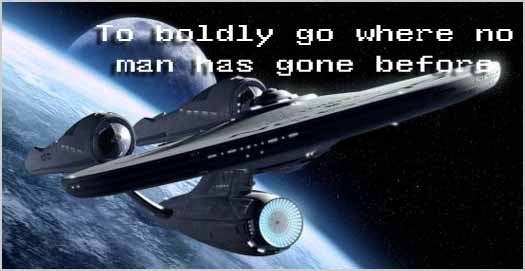 To boldly go