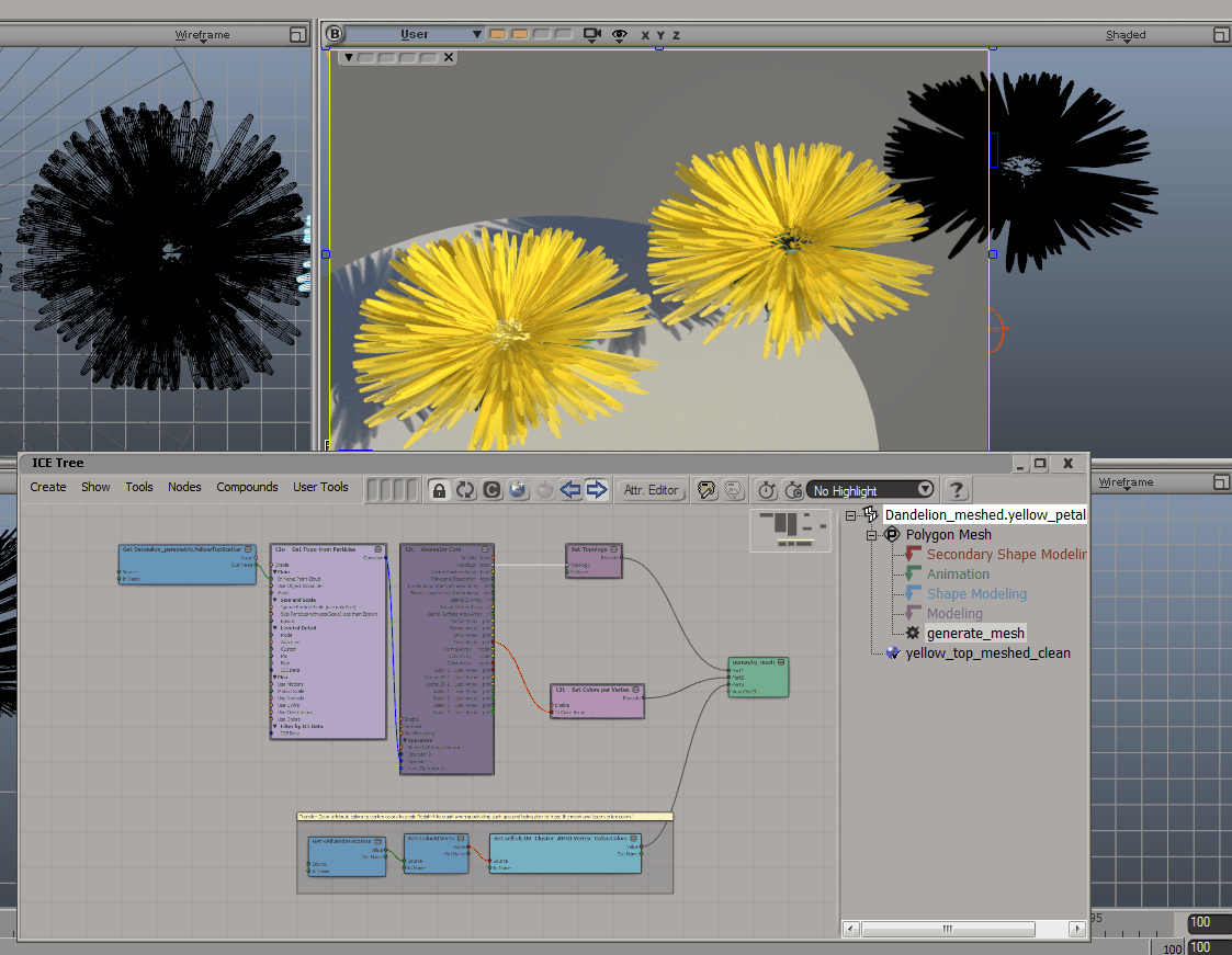 broken Softimage ICE vertex map