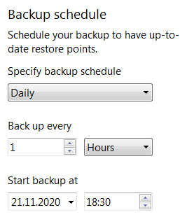 paragon-backup-hourly-schedule