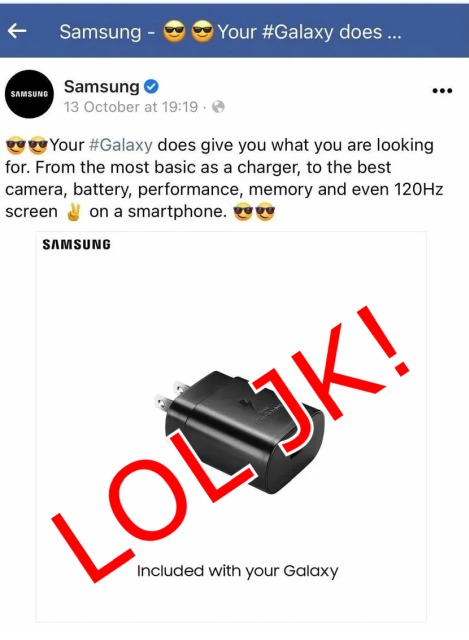 Samsung makes a promise