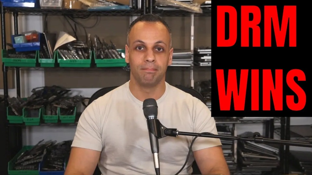 Louis Rossmann admits DRM has won