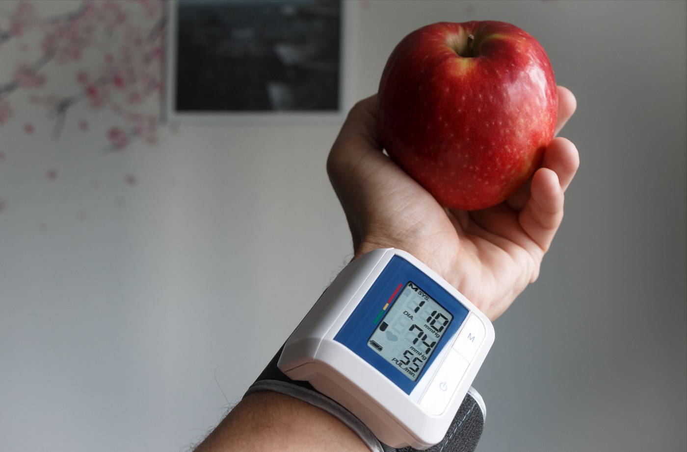 wrist-blood-pressure-monitor-on-arm