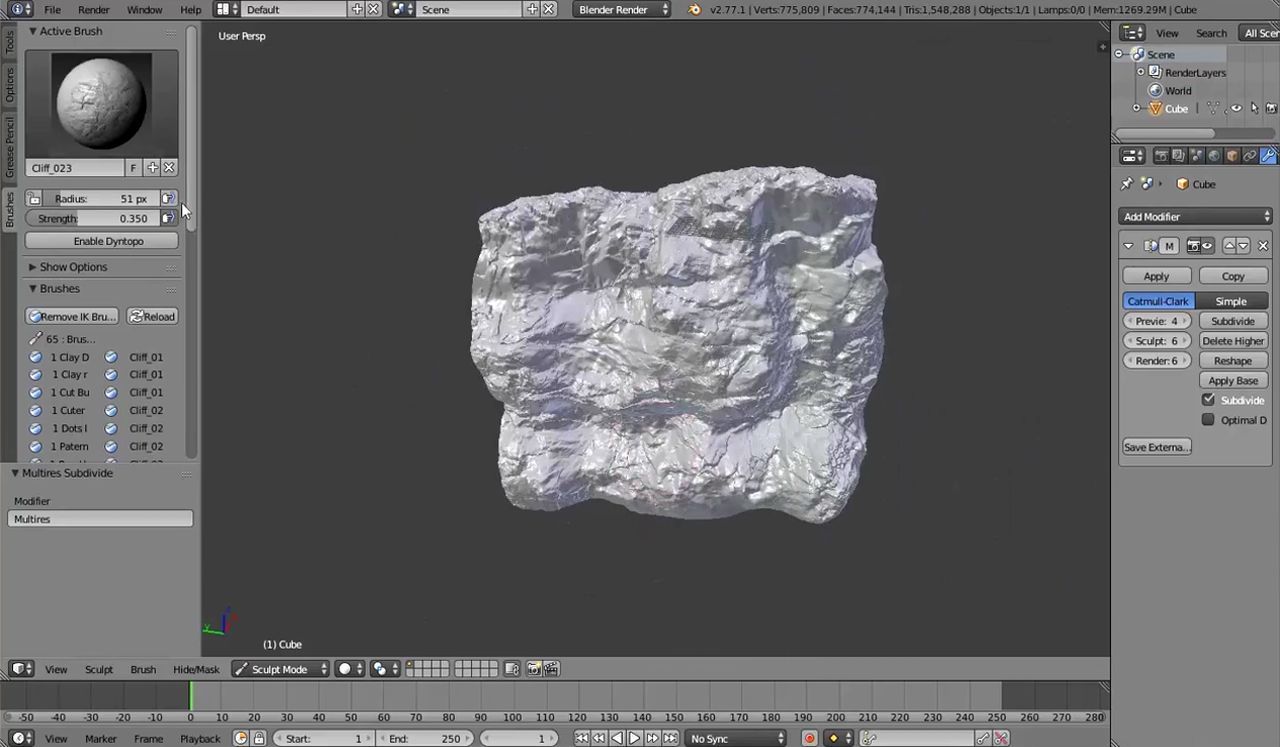 blender-sculpting