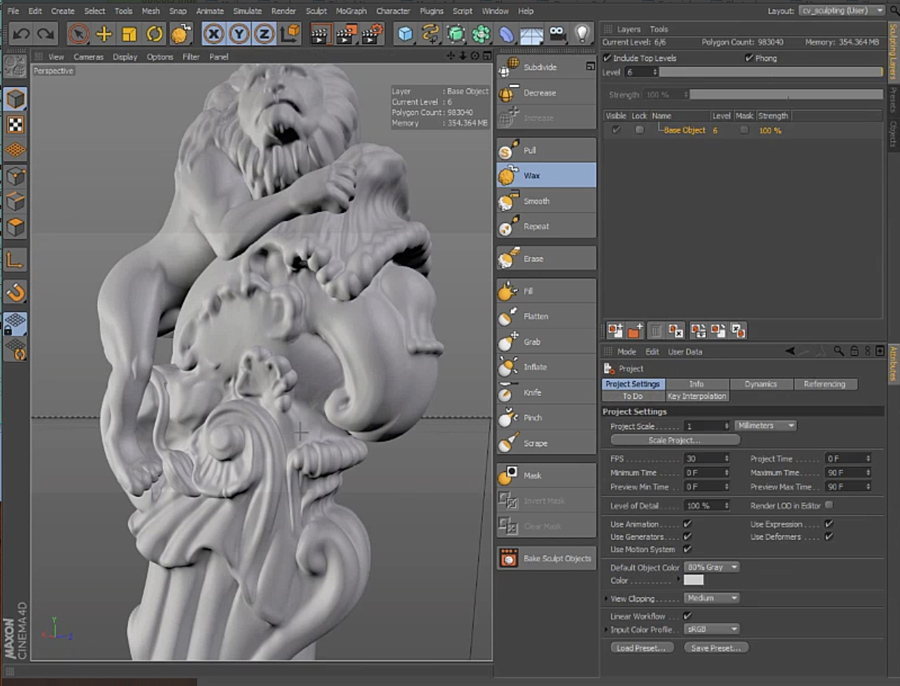 c4d-sculpting