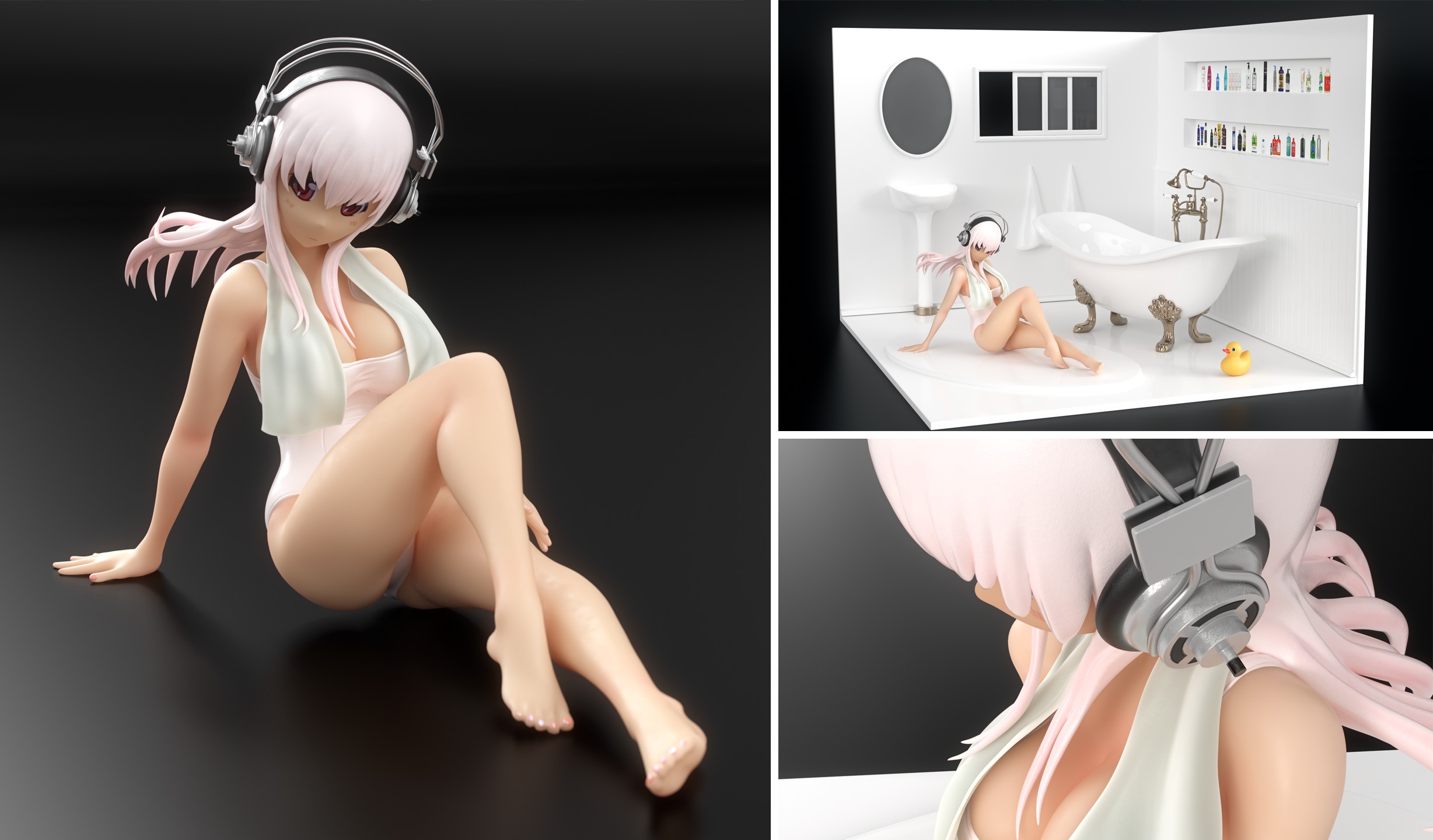 super-sonico-3d-figure-set-mosaic-002